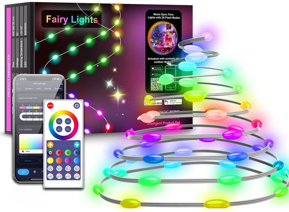 Okos karácsonyi fényfüzér