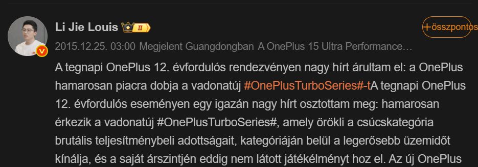 OnePlus Turbo leak