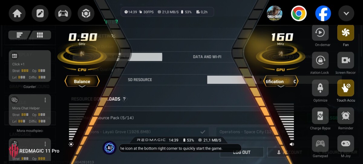 REDMAGIC 11 Pro GameSpace