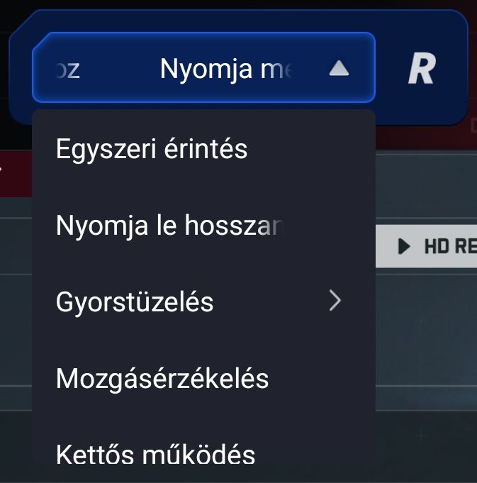 REDMAGIC 11 Pro extra érintőgomb funkciók
