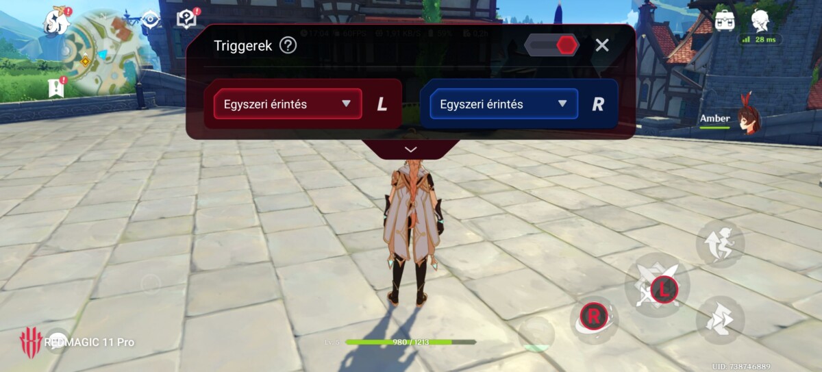 REDMAGIC 11 Pro extra érintőgombok