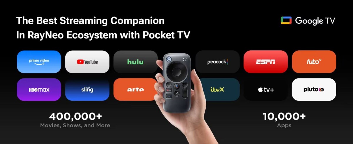 RayNeo Air 3S streaming