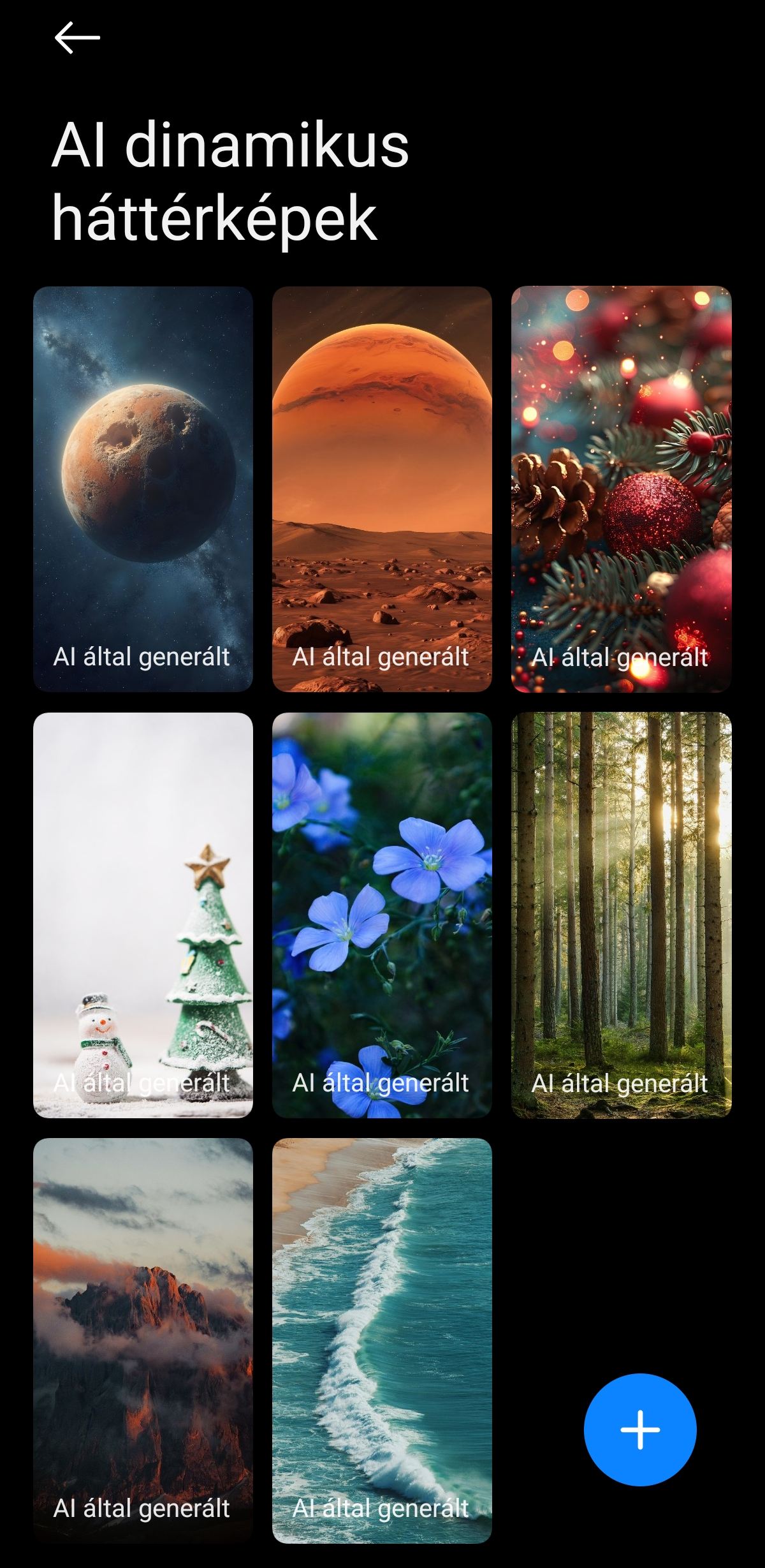Xiaomi AI dinamikus háttérképek