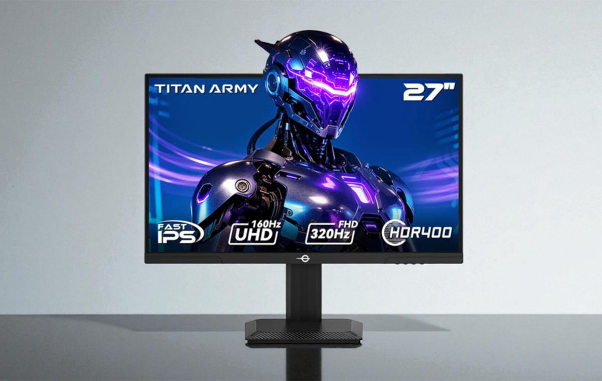 A TITAN ARMY P2712V egy olcsó, mégis professzionális 4K monitor
