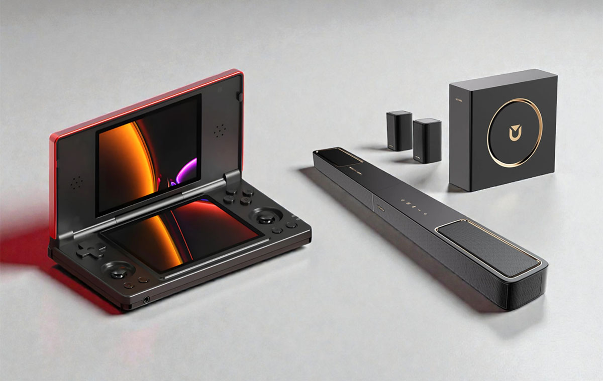 Az olcsó, két kijelzős kézi konzol és az olcsó, de profi TV hangrendszer