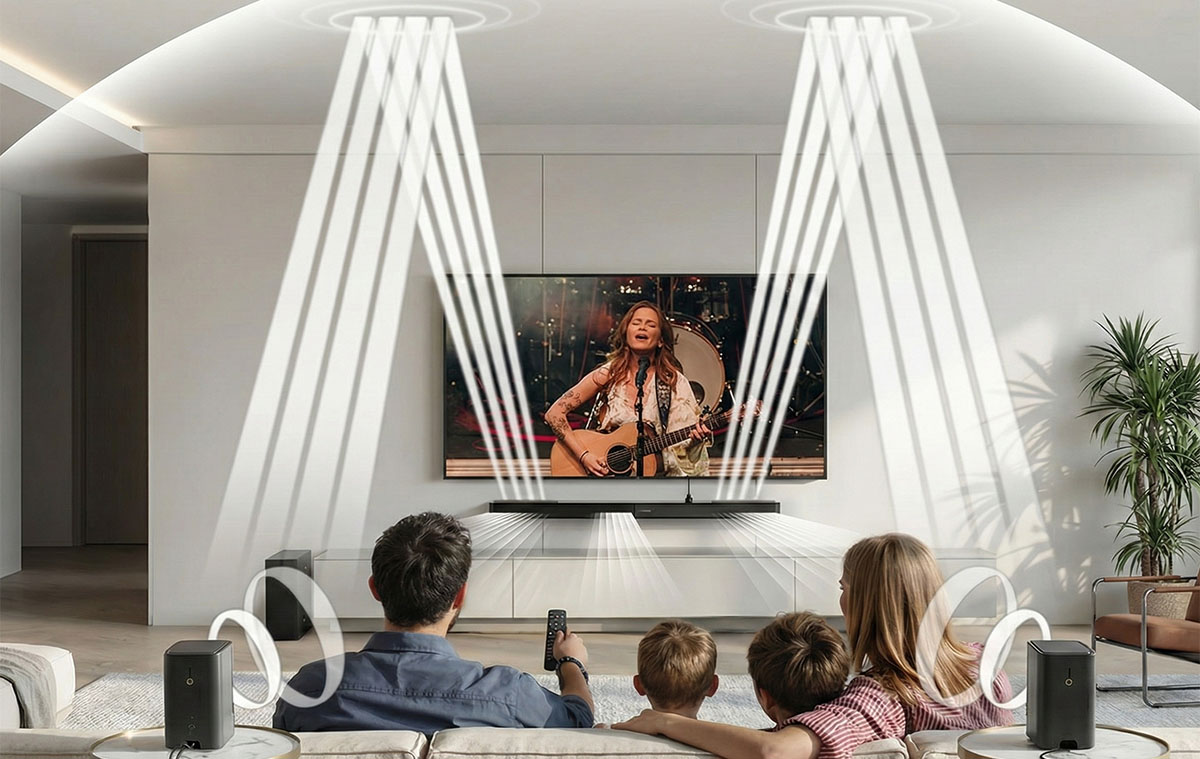Az ULTIMEA Skywave F40 professzionális és olcsó Dolby Atmos TV hangrendszer