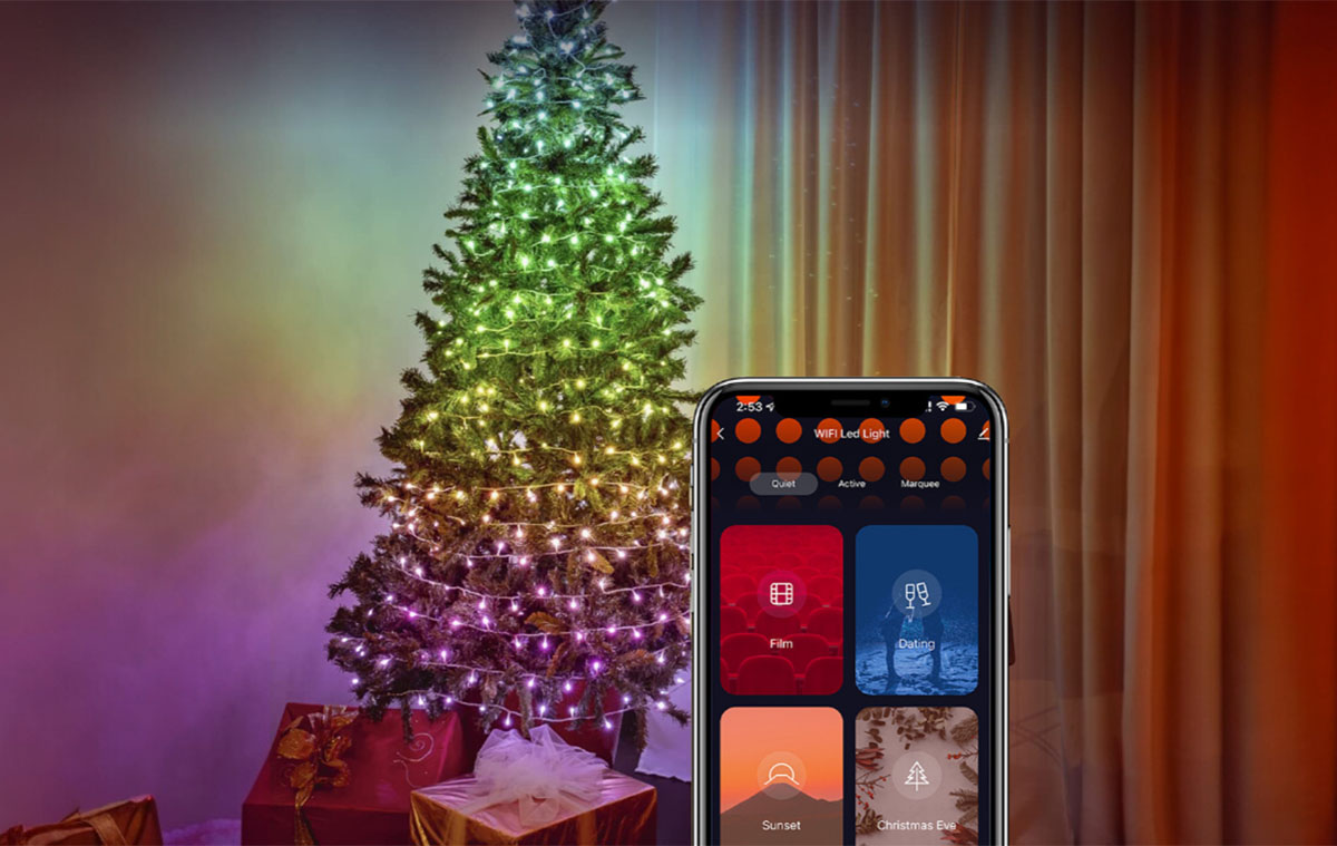 Ez már modern karácsony filléres, mégis okos RGB fényfüzérrel