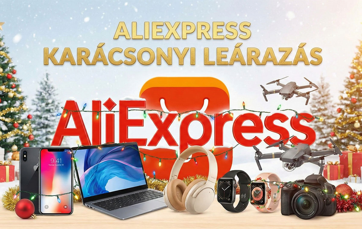 Itt az AliExpress webáruház karácsonyi leárazása és szinte minden olcsóbb