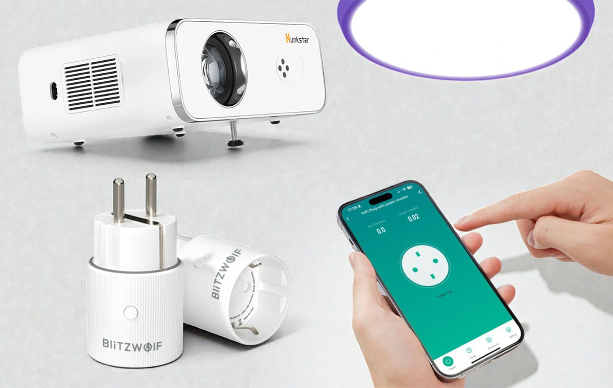 Okosabb otthon konnektor okosítóval, okos világítással és eszement olcsó projektor