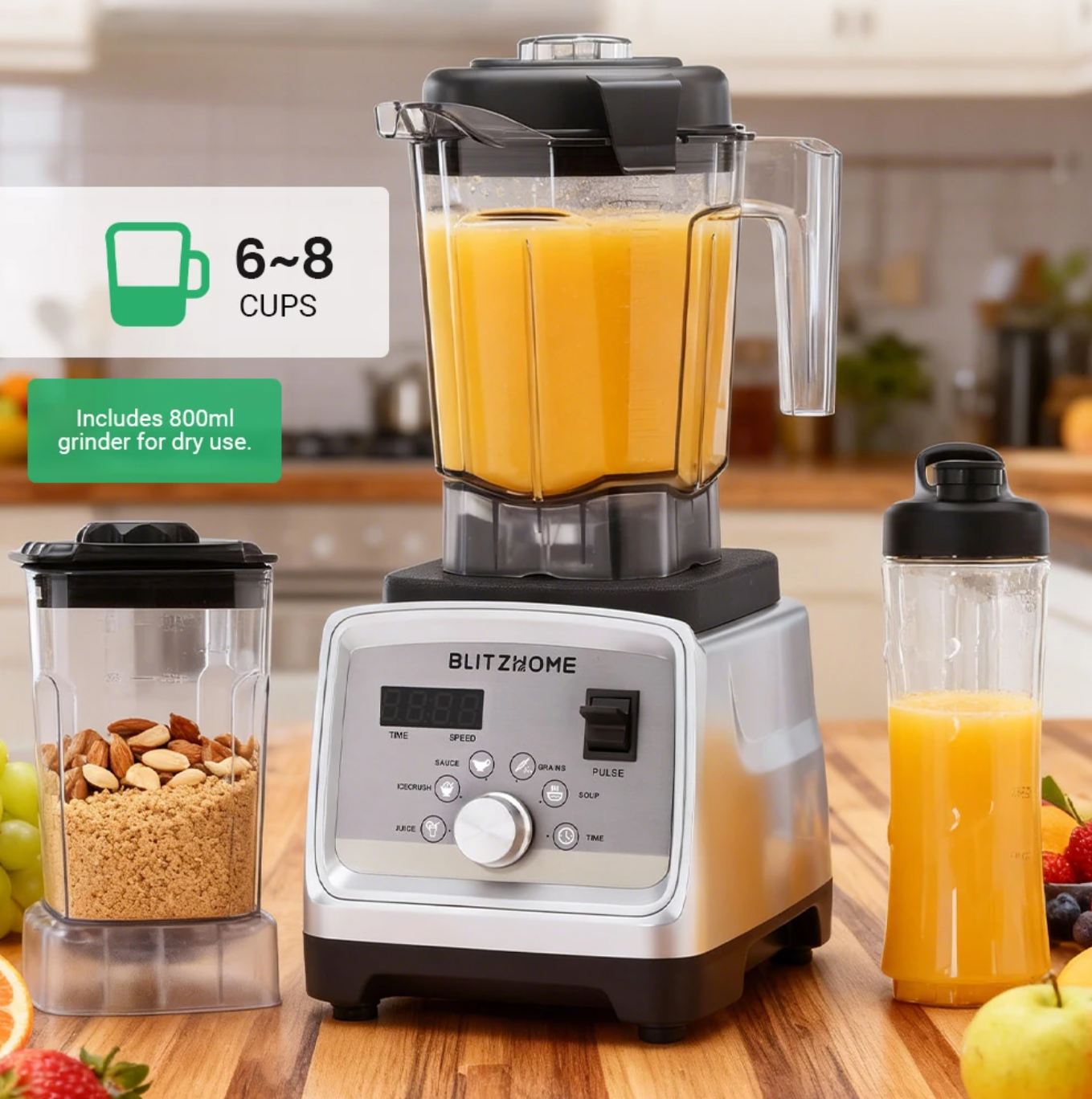 BlitzHome BH-228C turmixgép 2 literes edénnyel