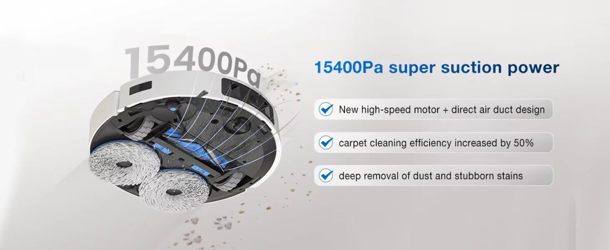 ECOVACS DEEBOT T30C PRO GEN2 szívóerő