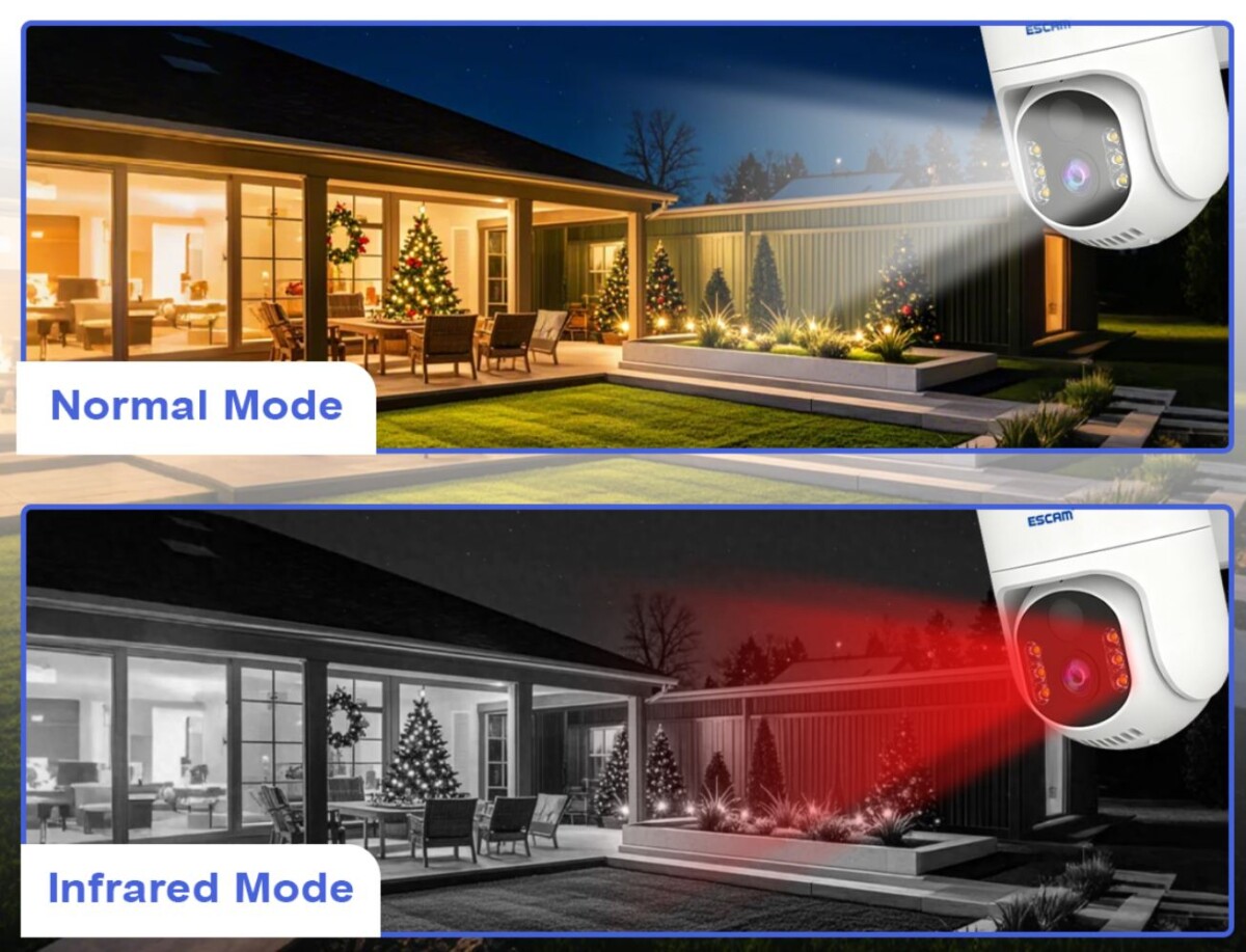 ESCAM QFS71 éjjellátó mód