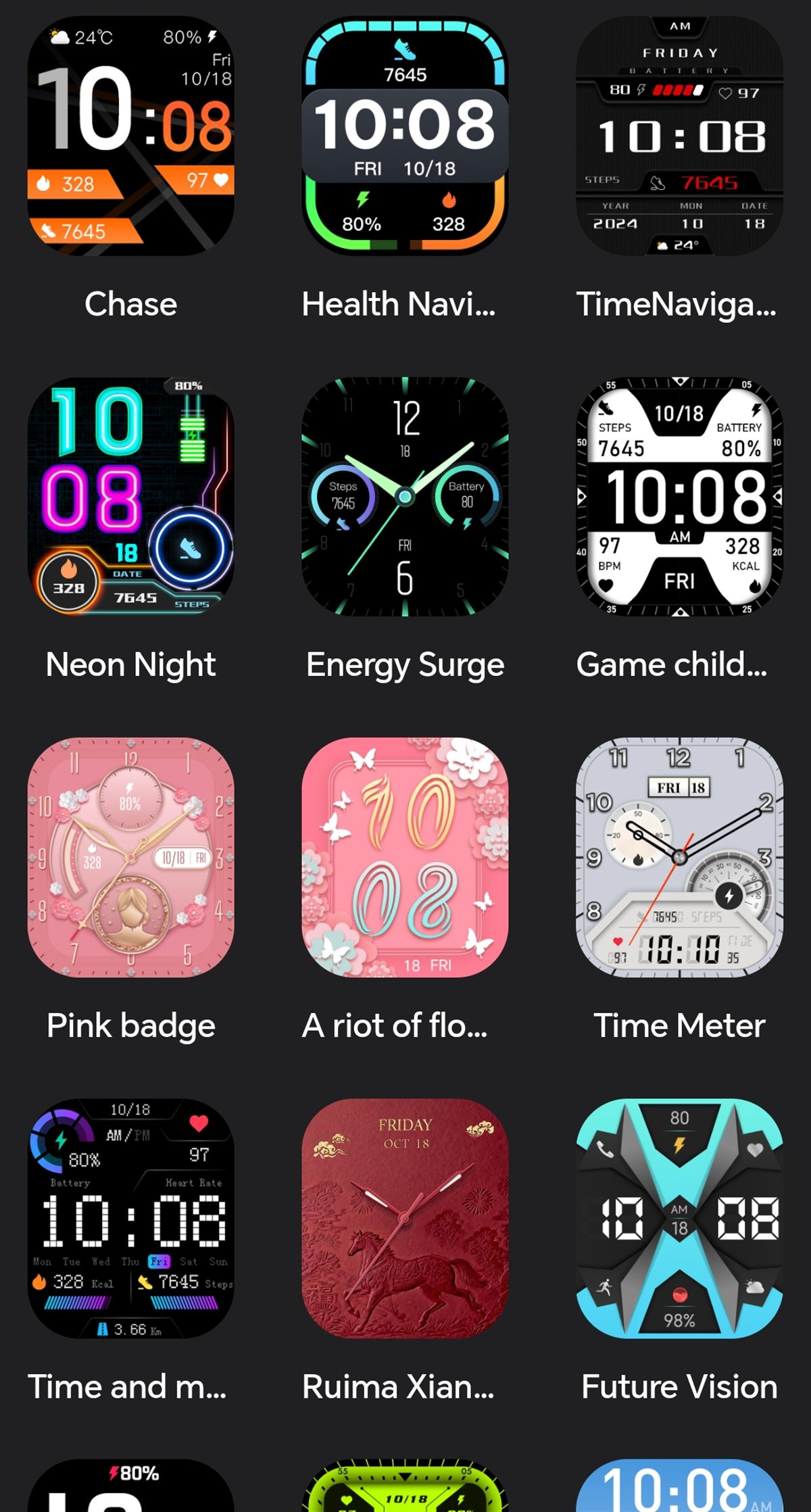 HONOR CHOICE INFOWEAR Watch 2i okosóra óralapok