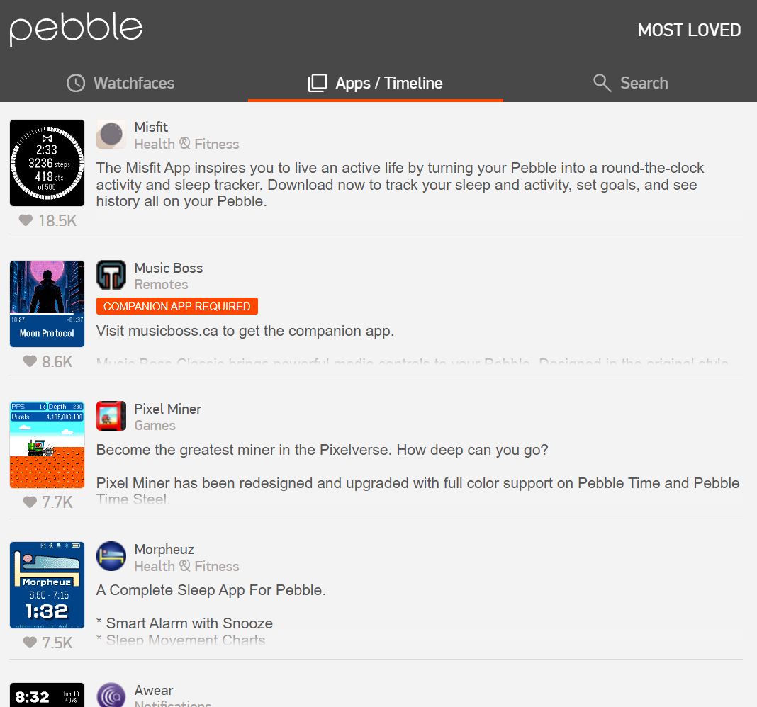 Pebble Round 2 appok