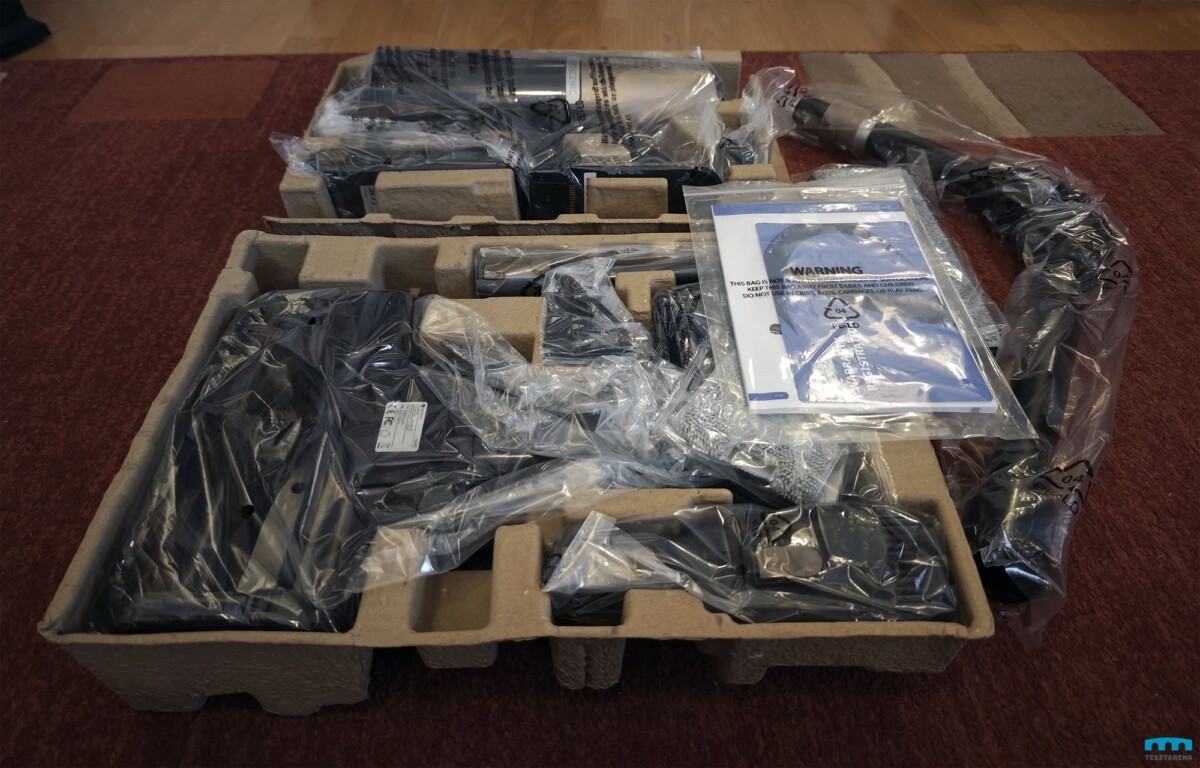 Proscenic P20 OnePass vezetéknélküli porszívó doboz tartalma