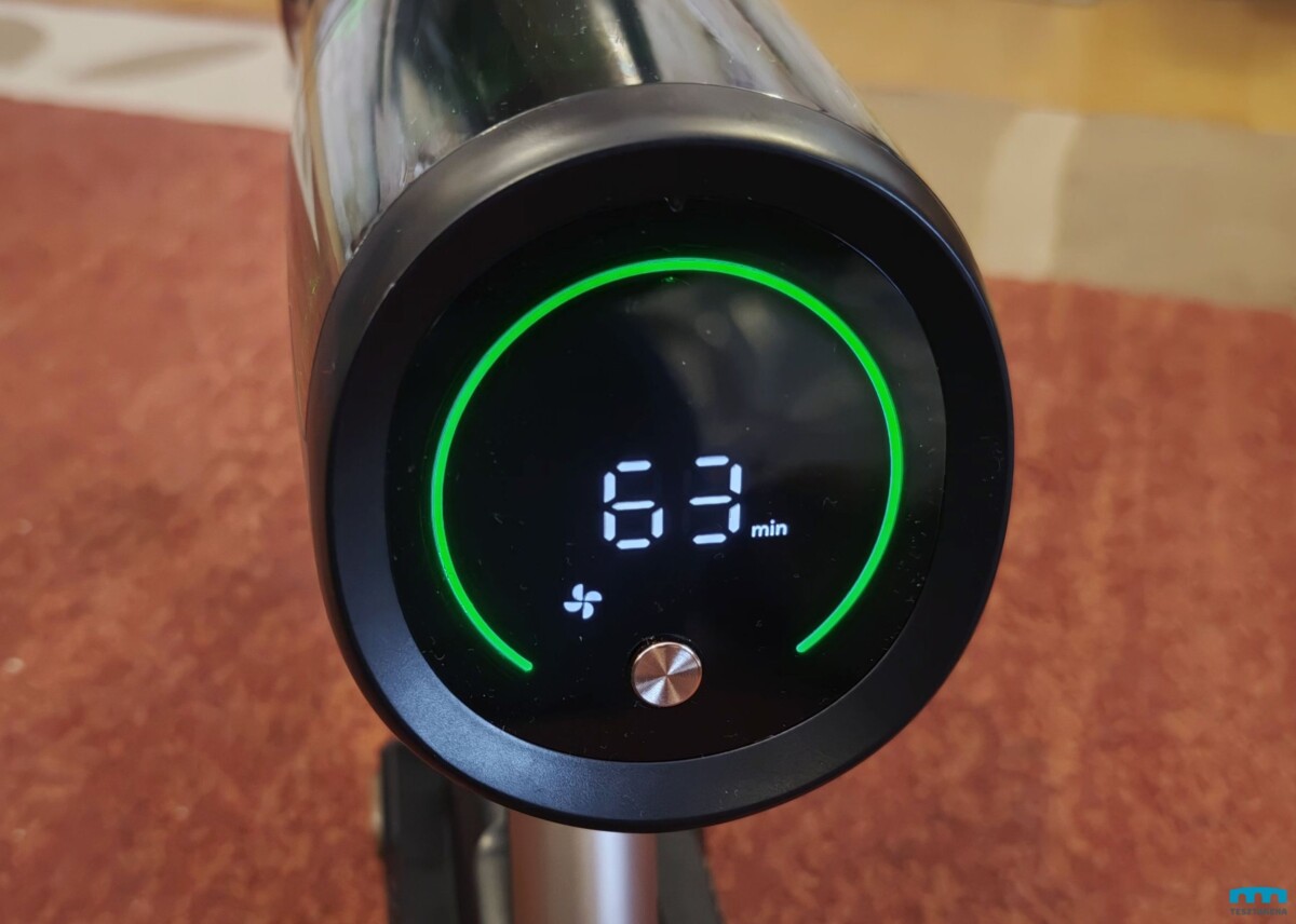 Proscenic P20 OnePass vezetéknélküli porszívó kijelző