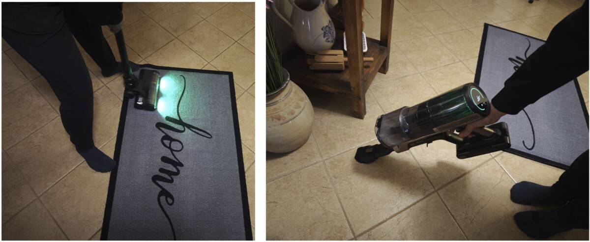 Proscenic P20 OnePass vezetéknélküli porszívó takarítás