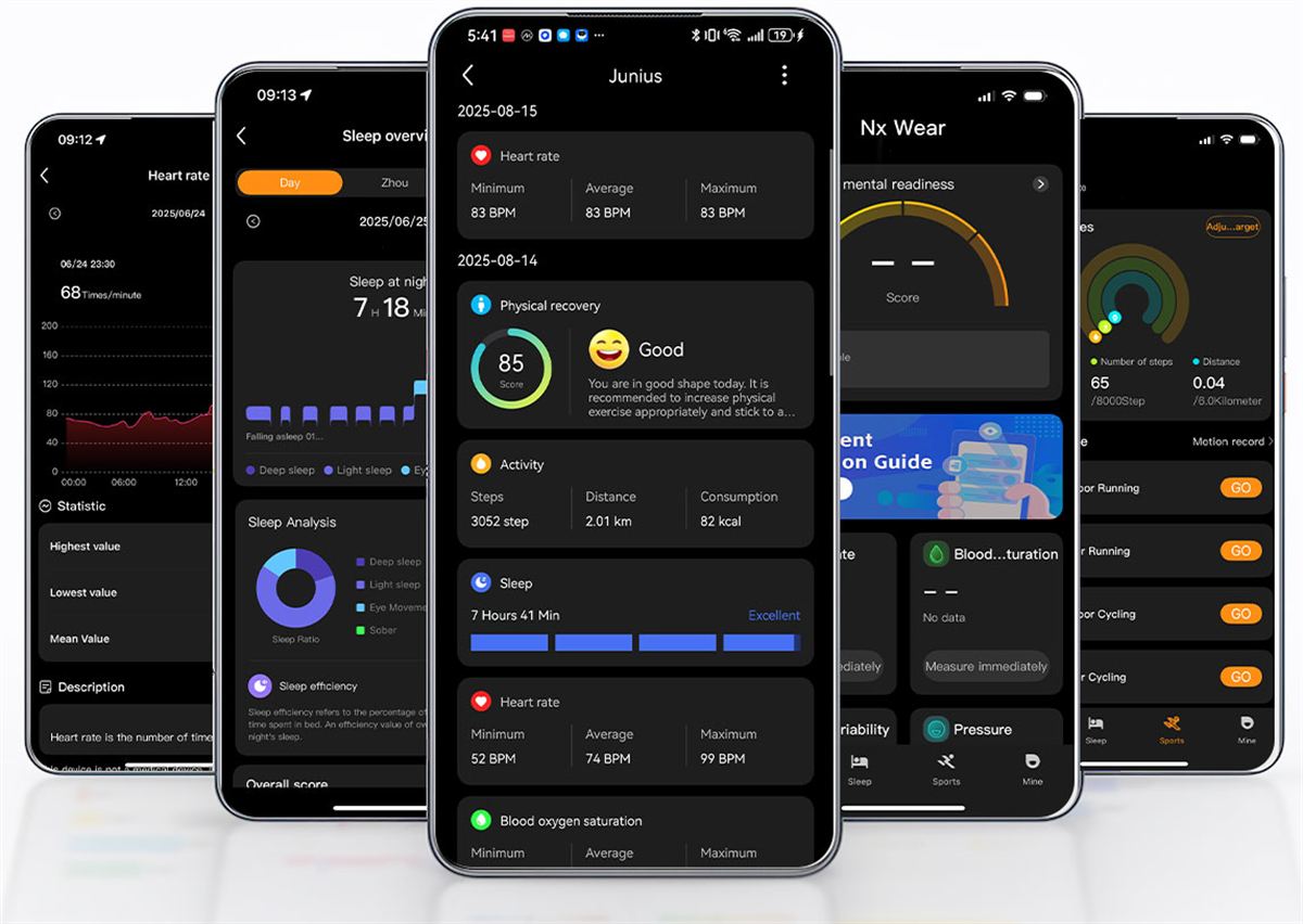 Pulzusmérős okos ékszer mobil app