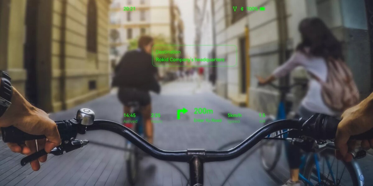 Rokid AI szemüveg navigáció