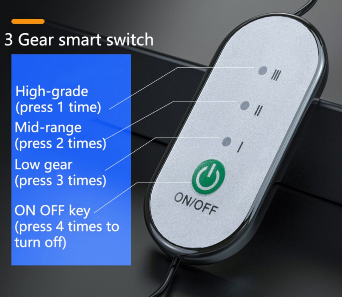 Ülésfűtés távirányítóval