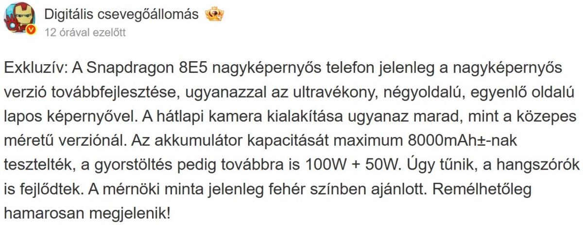 Xiaomi 17 Max akkumulátor leak