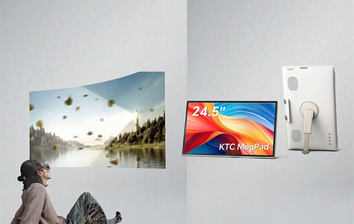 A 24.5" tablet és virtuális, 5 méteres kijelző ezzel a szemüveggel