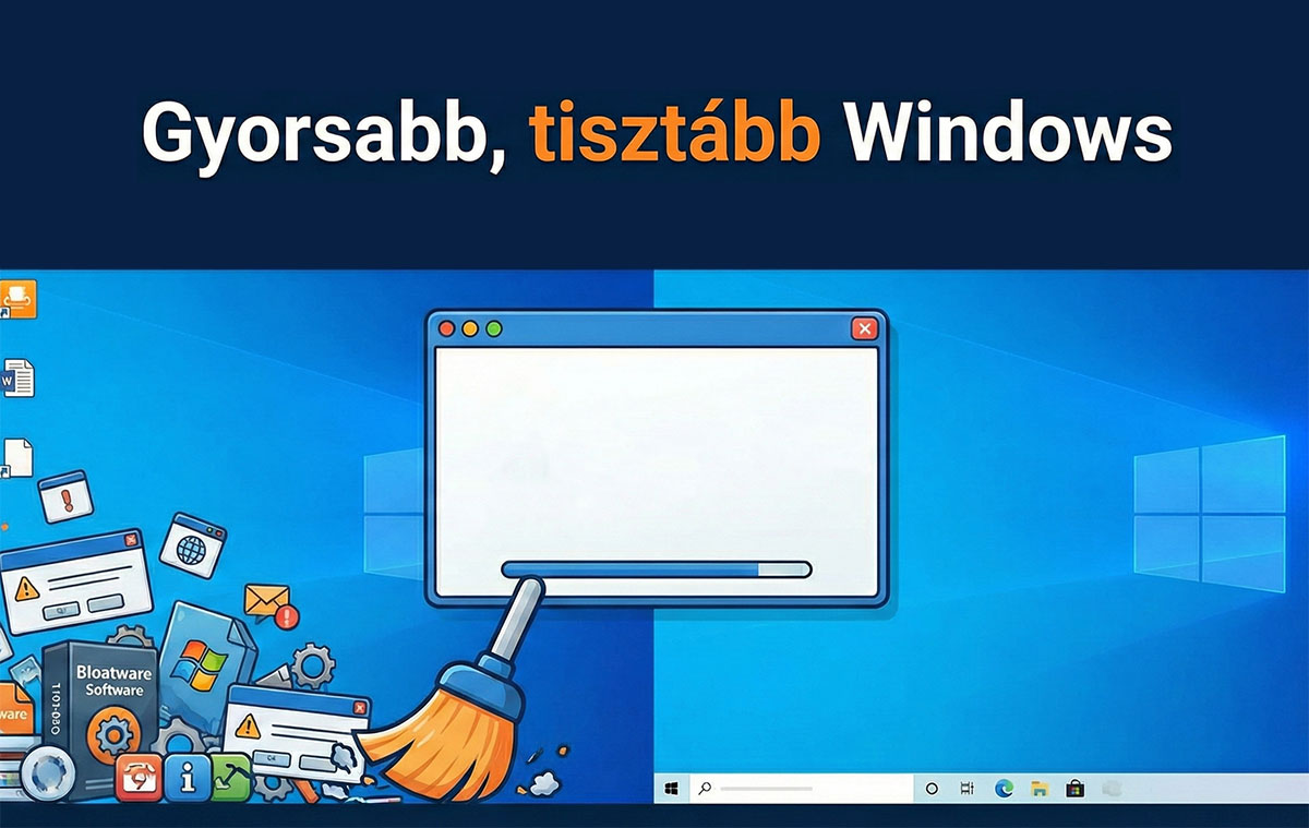 Gyorsabb, tisztább Windows a Winslop ingyenes programmal