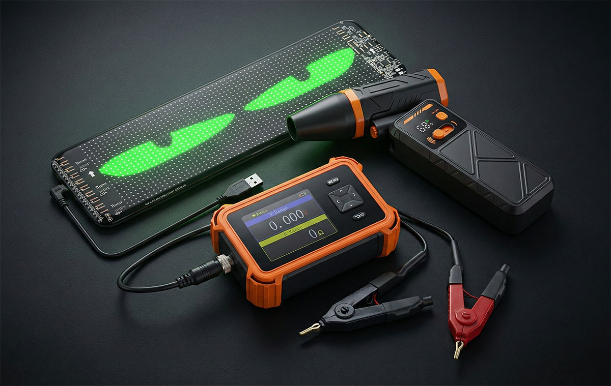 Szerszámok, műszerek, autós cuccok leárazva - akku teszter, okos kijelző légfúvó