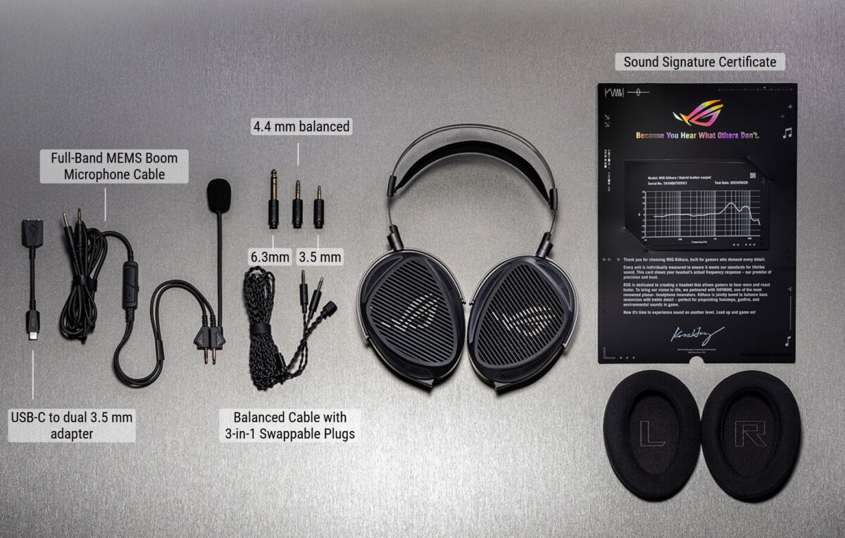 ASUS ROG Kithara cserélhető fülpárnákkal