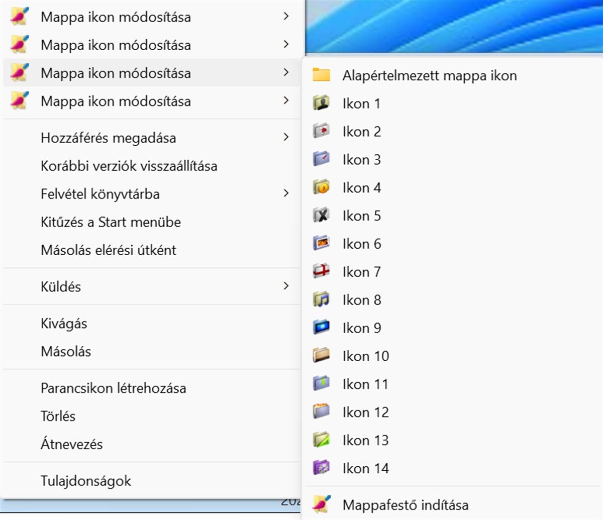 Folder Painter ikon választék
