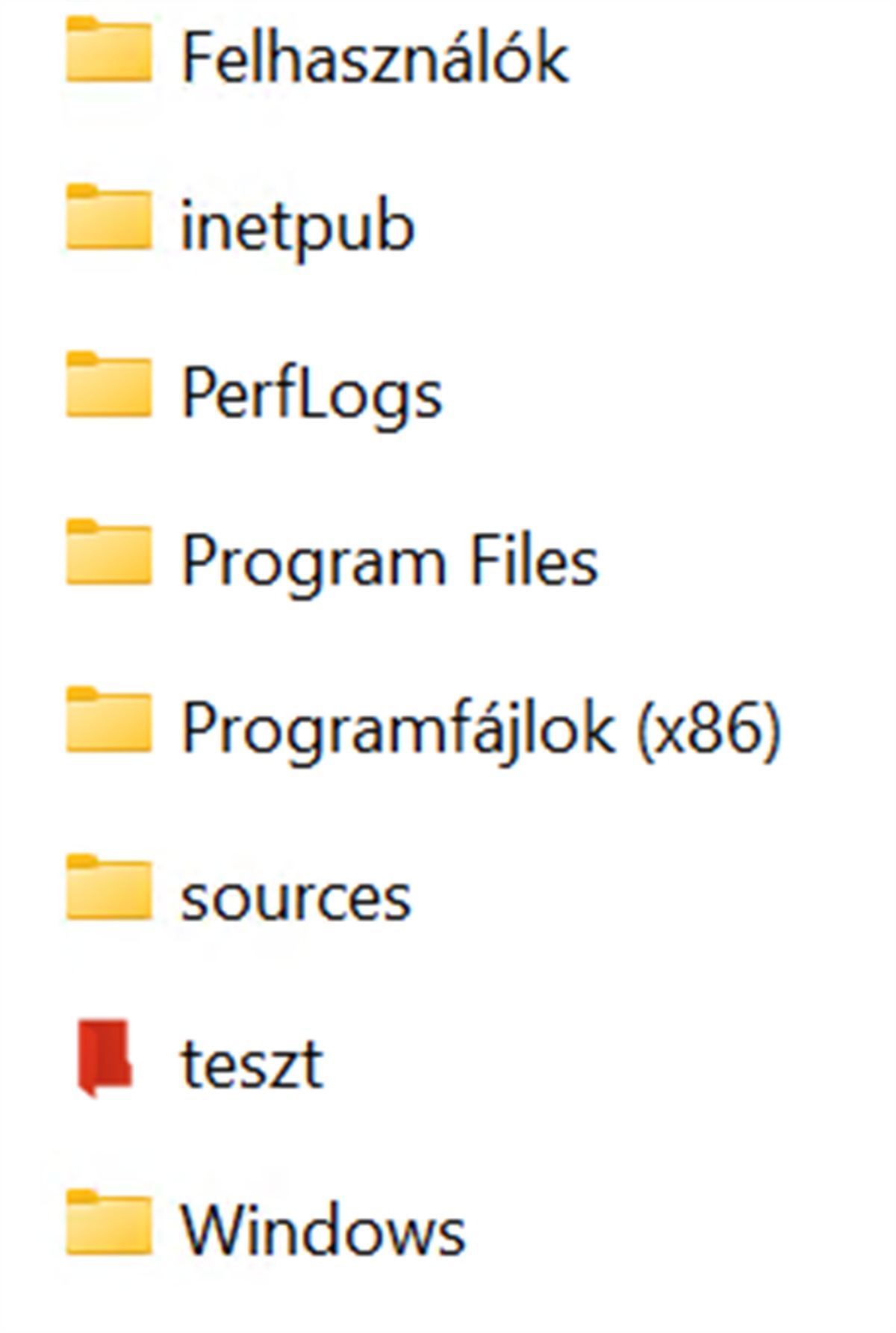 Mappa szín beállítása