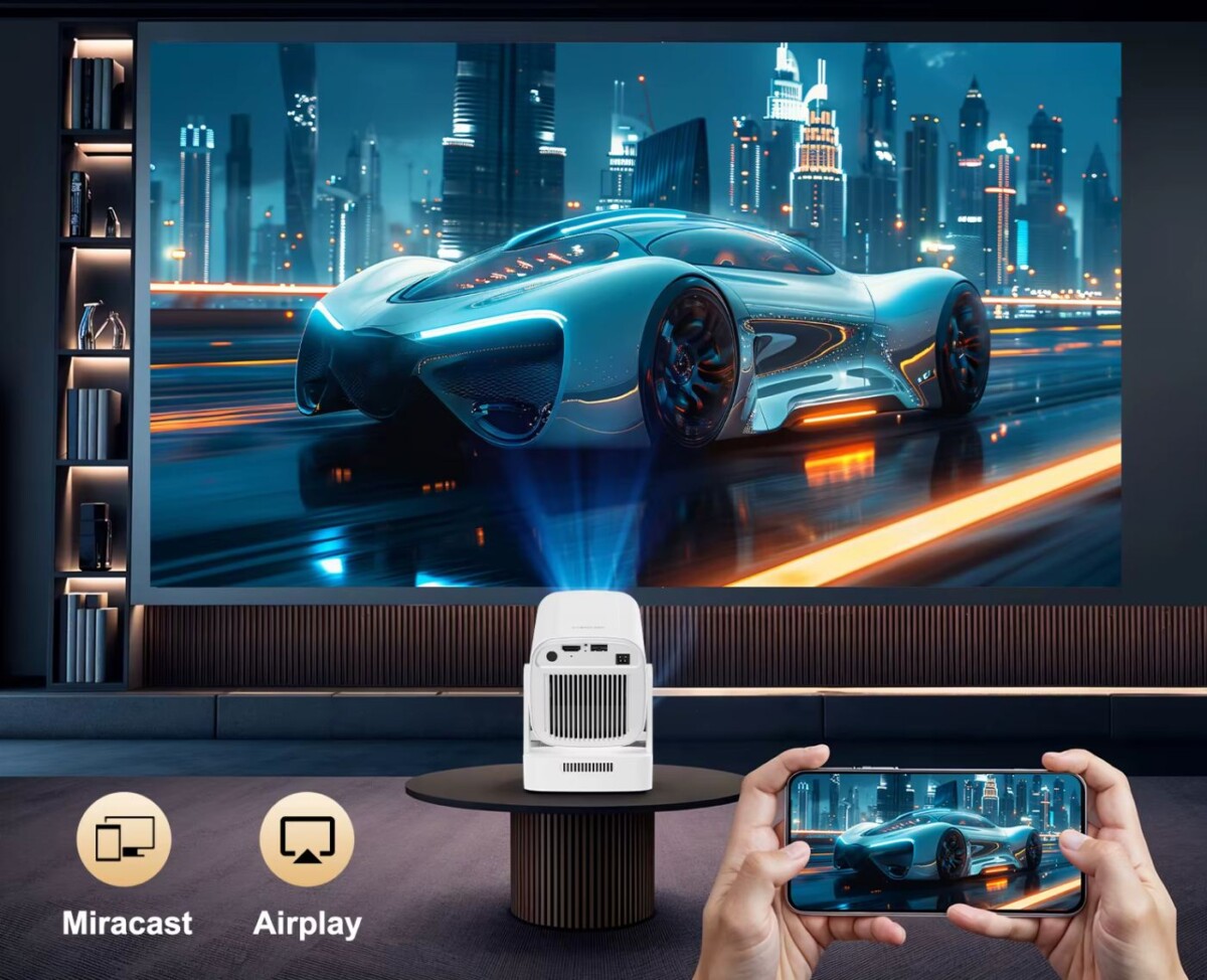 Projektor telefon kivetítéssel