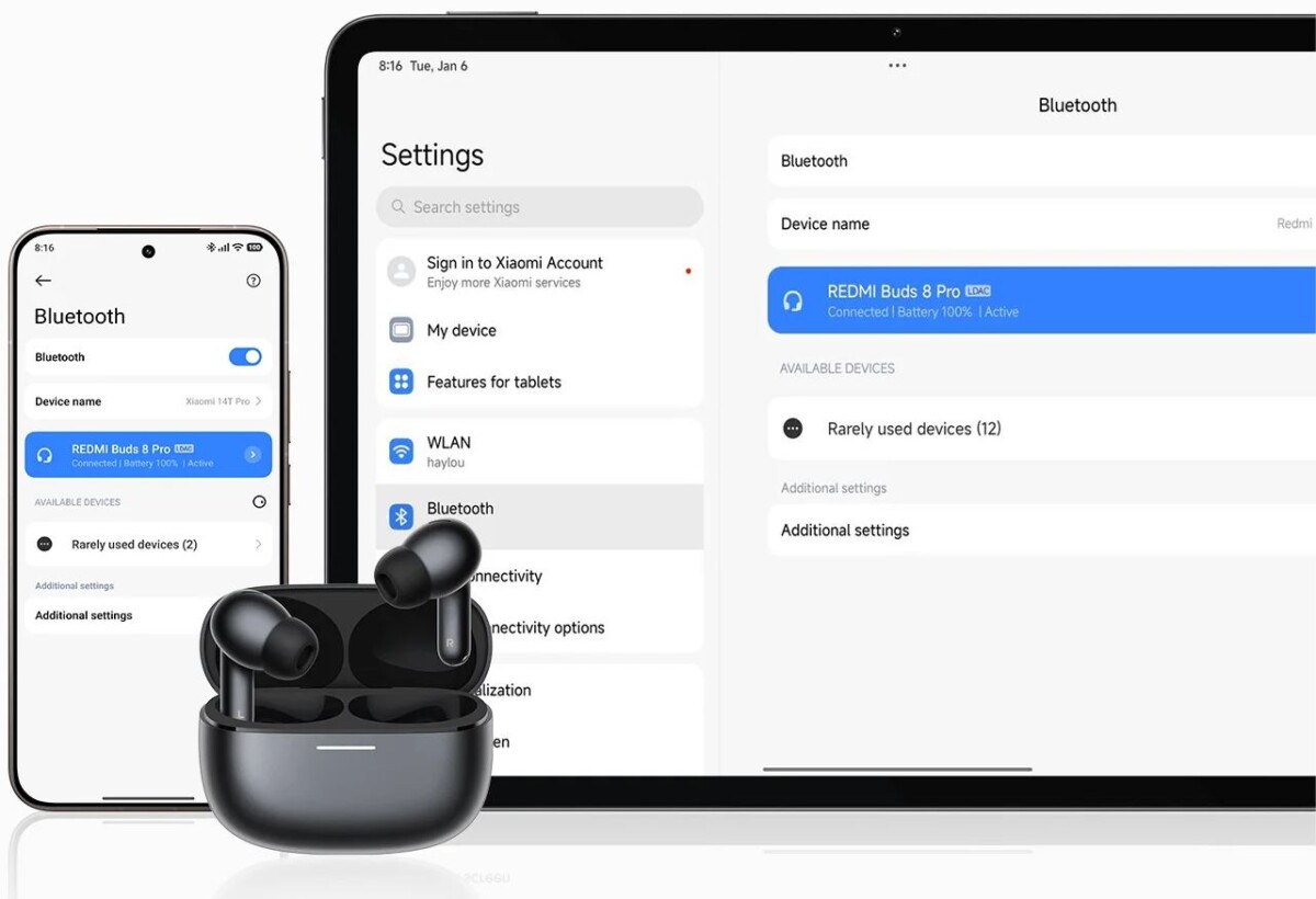 REDMI Buds 8 Pro dual device