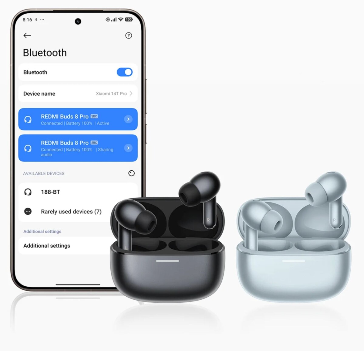 REDMI Buds 8 Pro két pár fülhallgató tud egyszerre csatlakozni egyazon eszközhöz