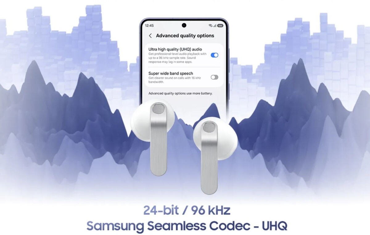 Samsung Galaxy Buds4 24bit, 96KHz Hi-Fi audio