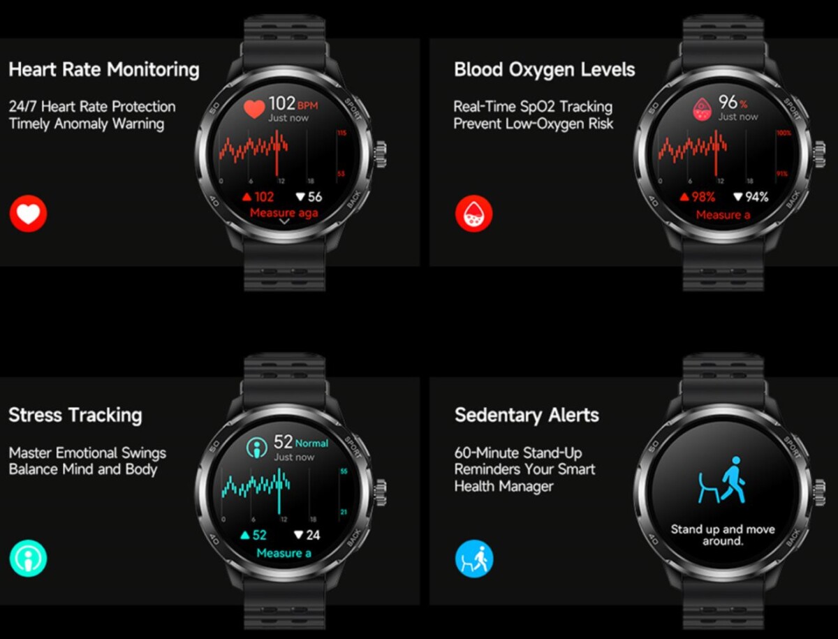 Ulefone Armor Watch Pro egészség funkciók