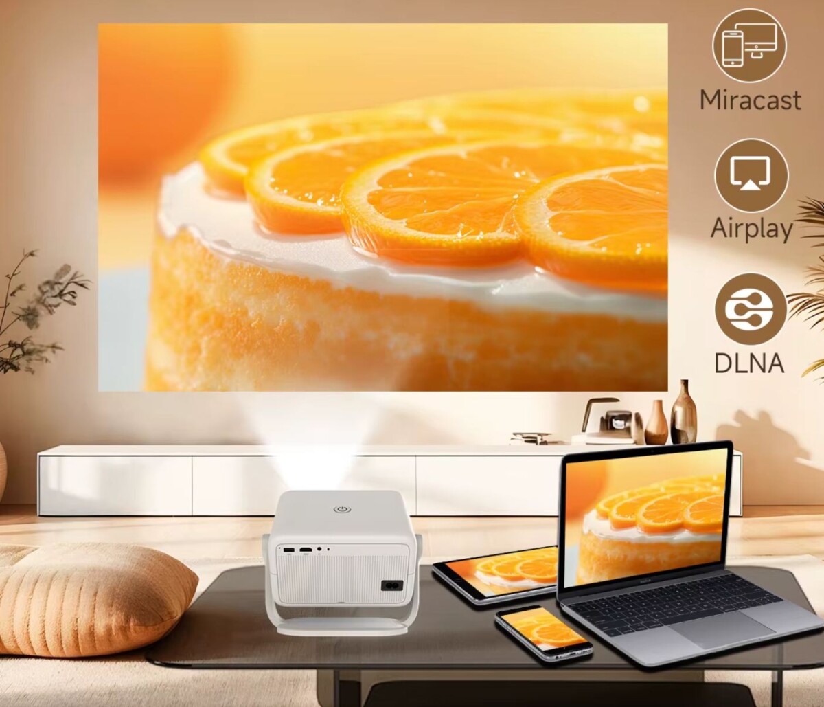 Ultraolcsó projektor telefon és tabletek kijelzőjének kivetítése