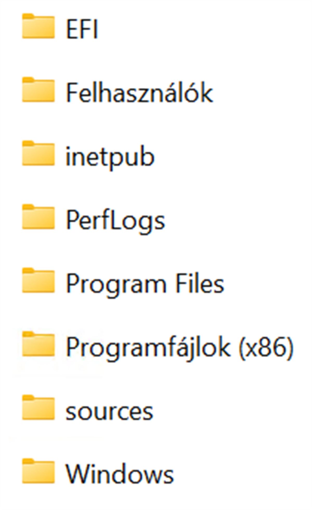 Windows mappa ikonok
