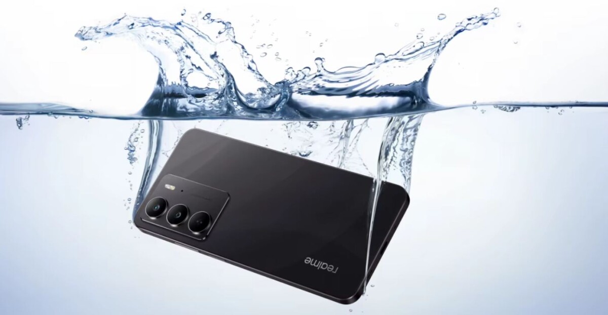 realme C75 vízálló telefon