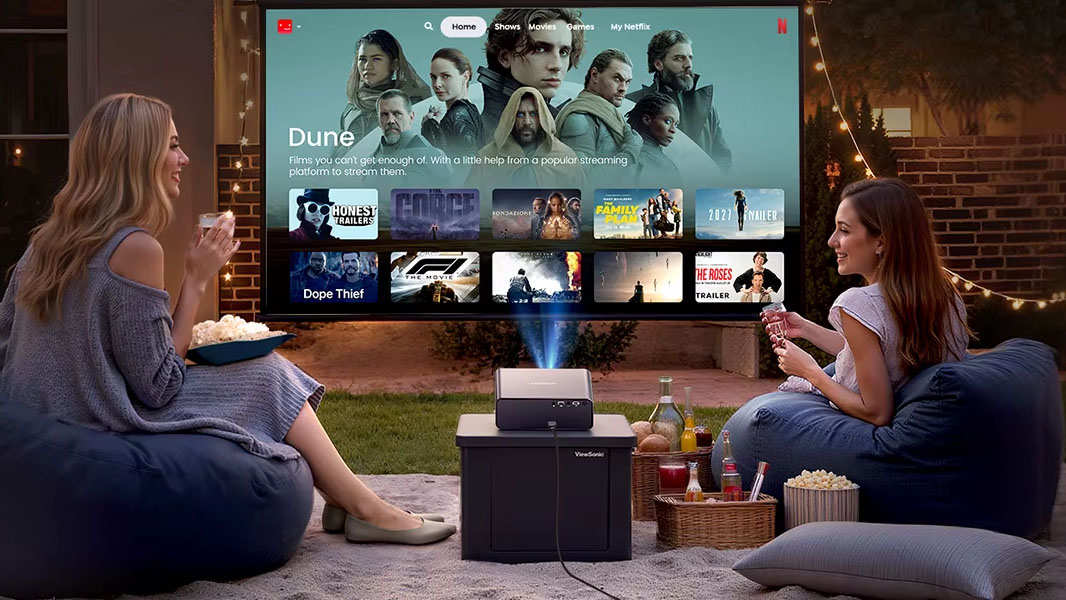 Streaming, filmezés tökéletes minőségben ultraolcsó projektorral, nagy fényerővel