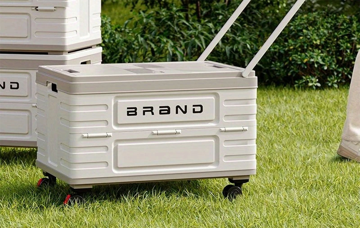 60 literes ötletes, kerekes tároló autóba és a kertbe