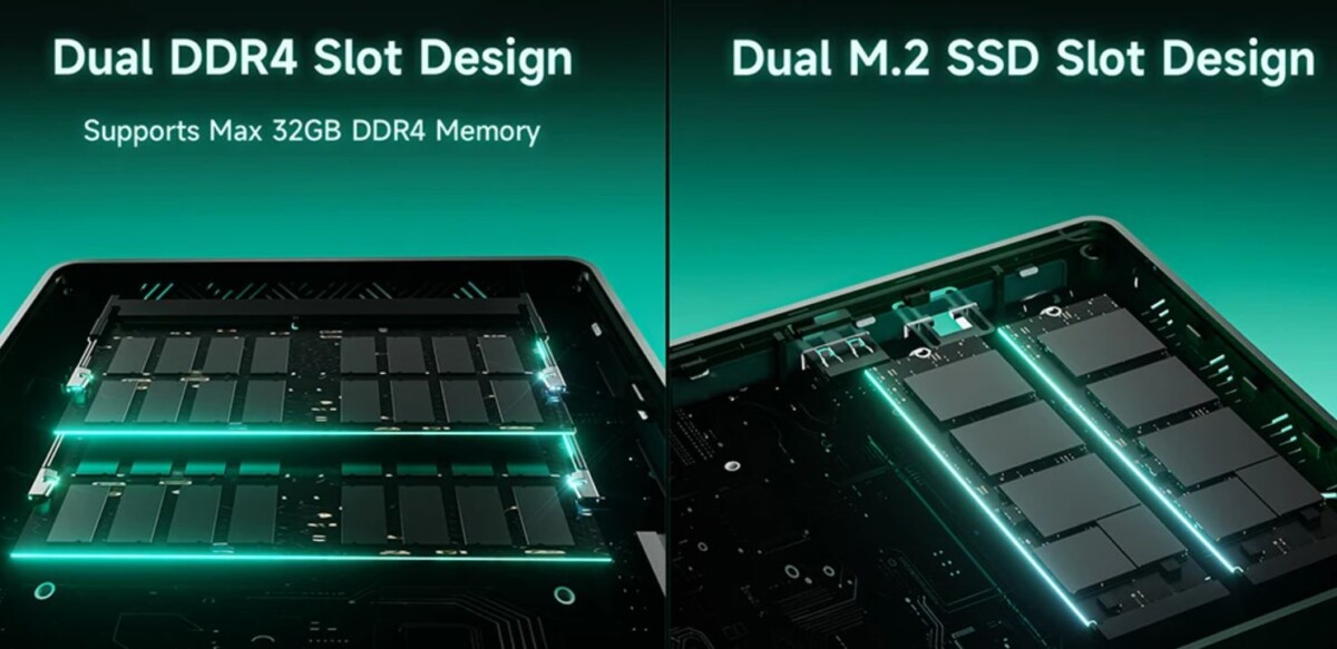 BMAX B6 Turbo mini PC cserélhető meghajtó