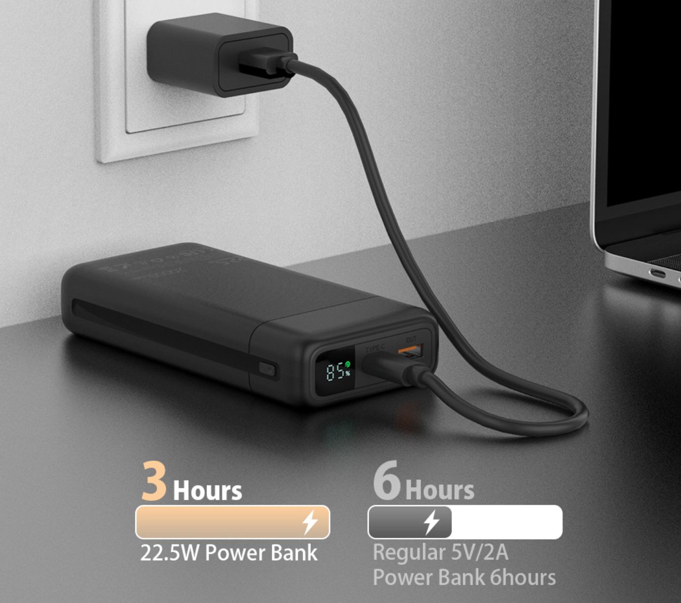 Blitzwolf BW-P22 feltöltési ideje