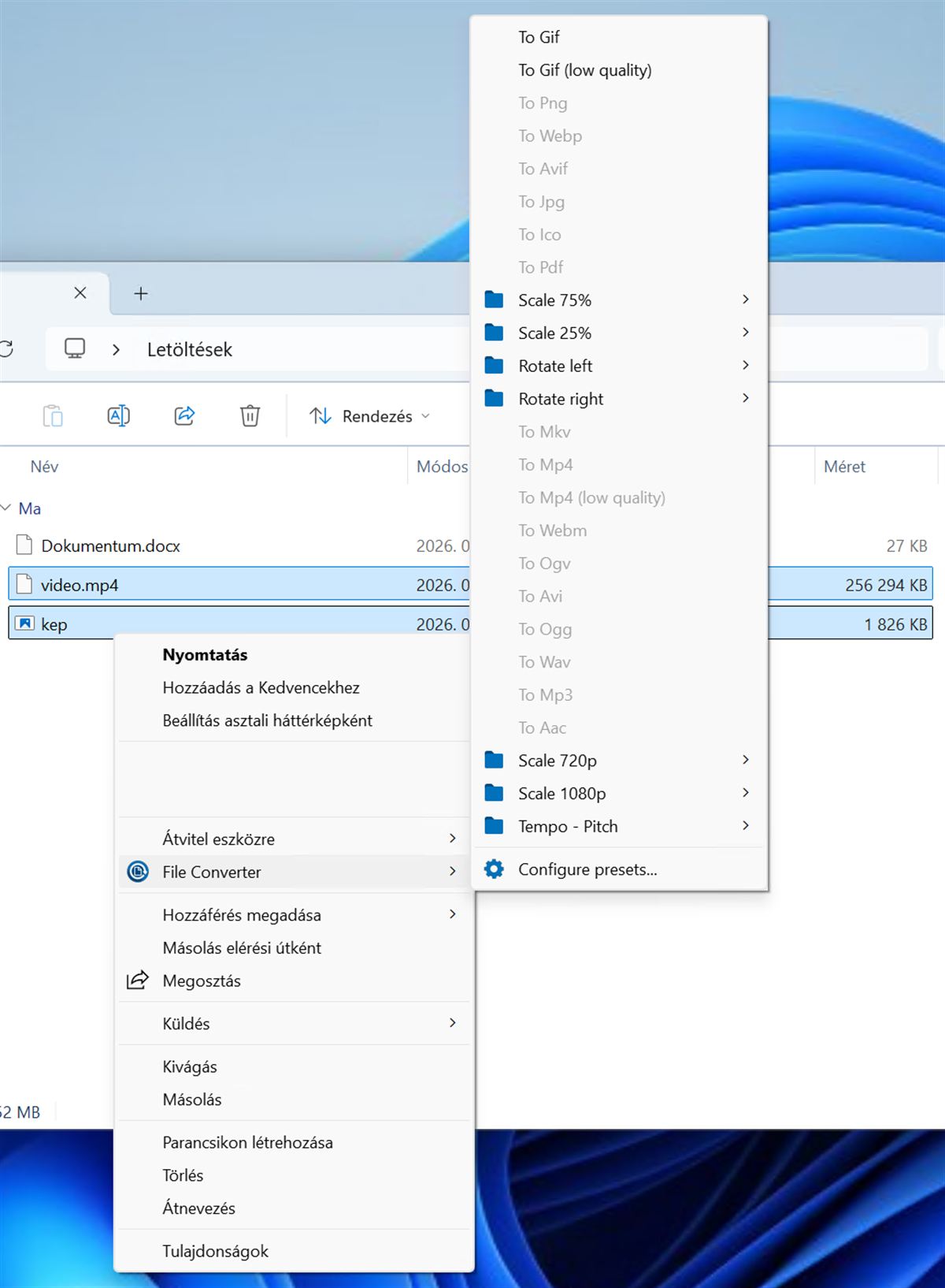 File Converter több fájl átalakítása