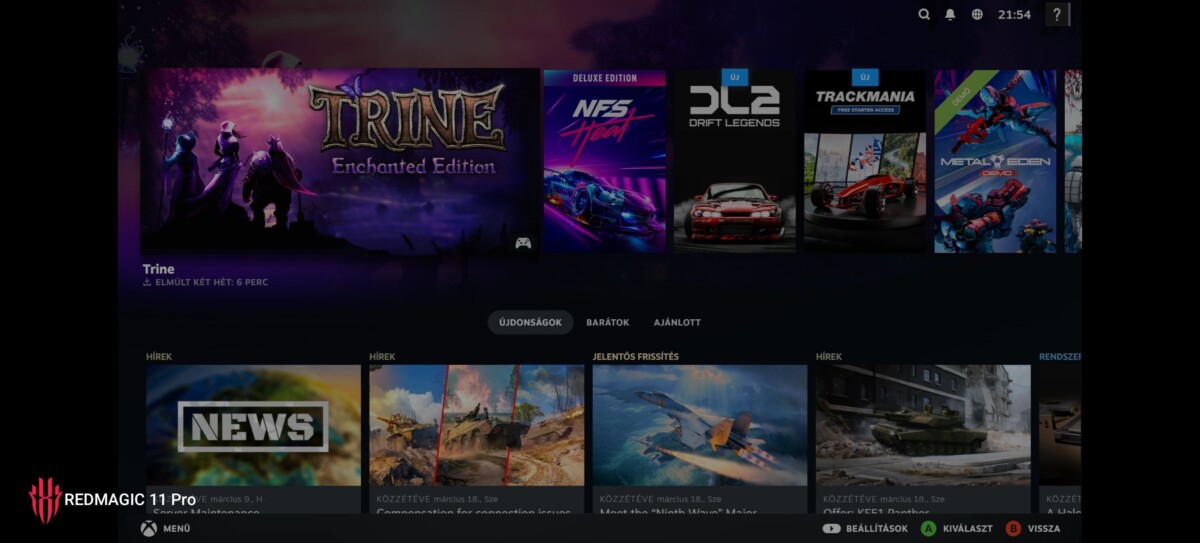 GameSir X5 Lite kontroller Steam Link