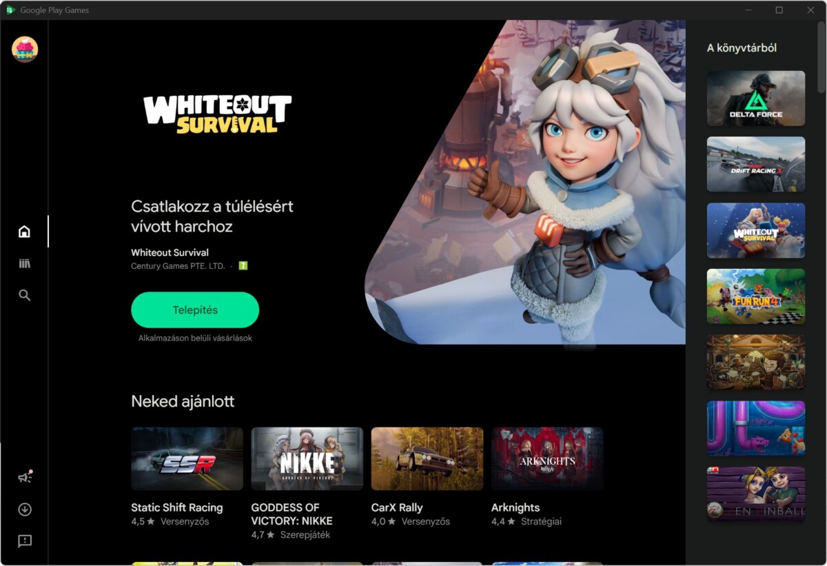 Google Play Games on PC