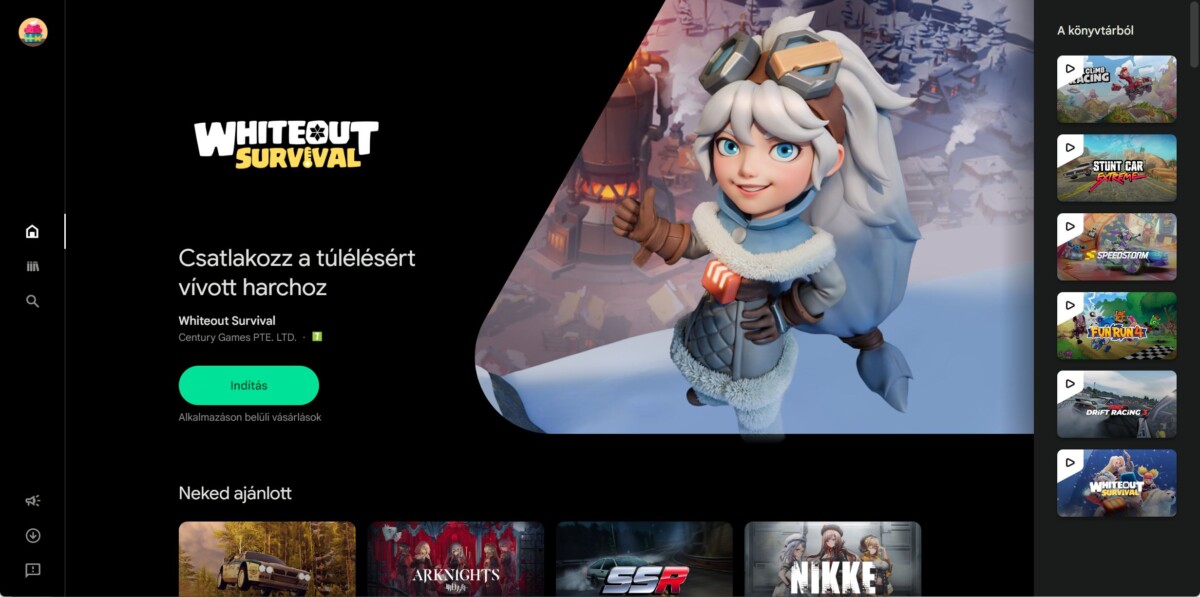 Google Play Games on PC, Windows