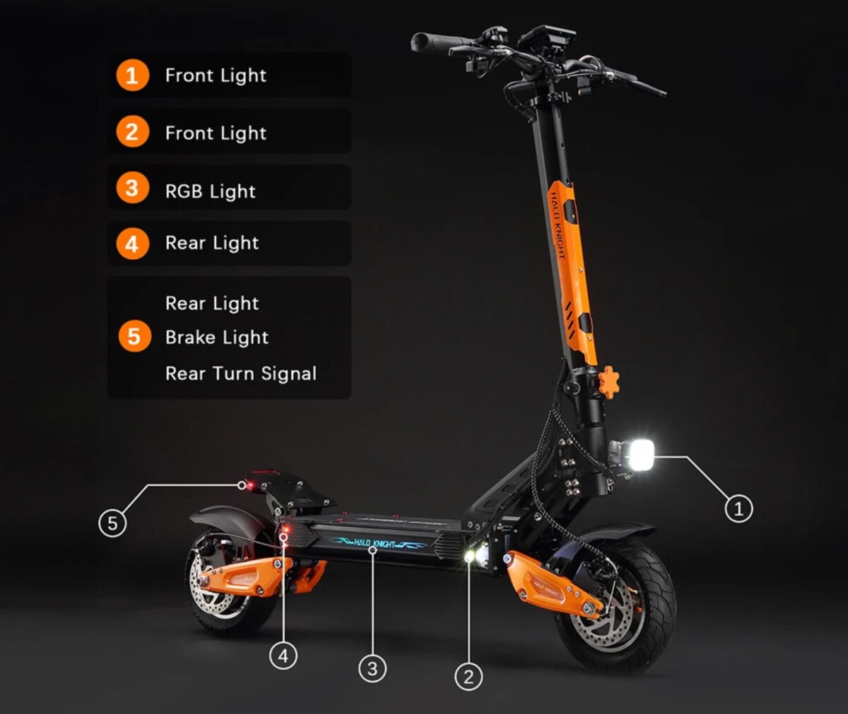 Halo Knight T102 világítás