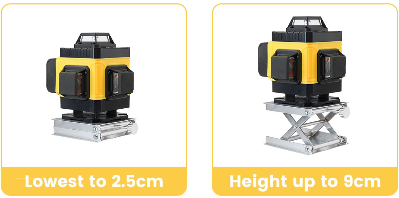 MUSTOOL 4D 16 Line Laser Level magasság állítással