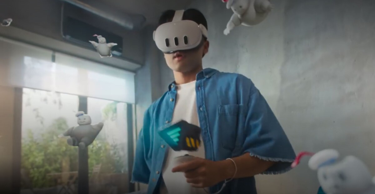 Meta Quest 3 VR szemüveg kevert valóság